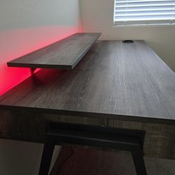 Gaming And Work Desk With RGB Lights