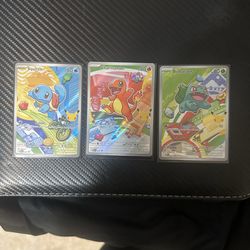 Pokemon card lot First Partners illustration set 30 anniversary 3 OGs