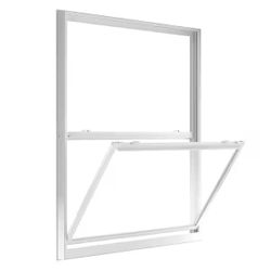 70 Series White Single Hung Low-E Argon Glass Vinyl Impact FL Flange Window, Screen Incl 36x62