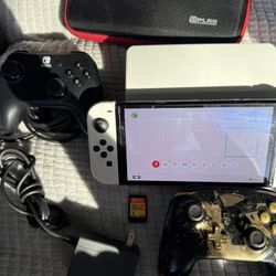 White Nintendo Switch Combo Bundle 