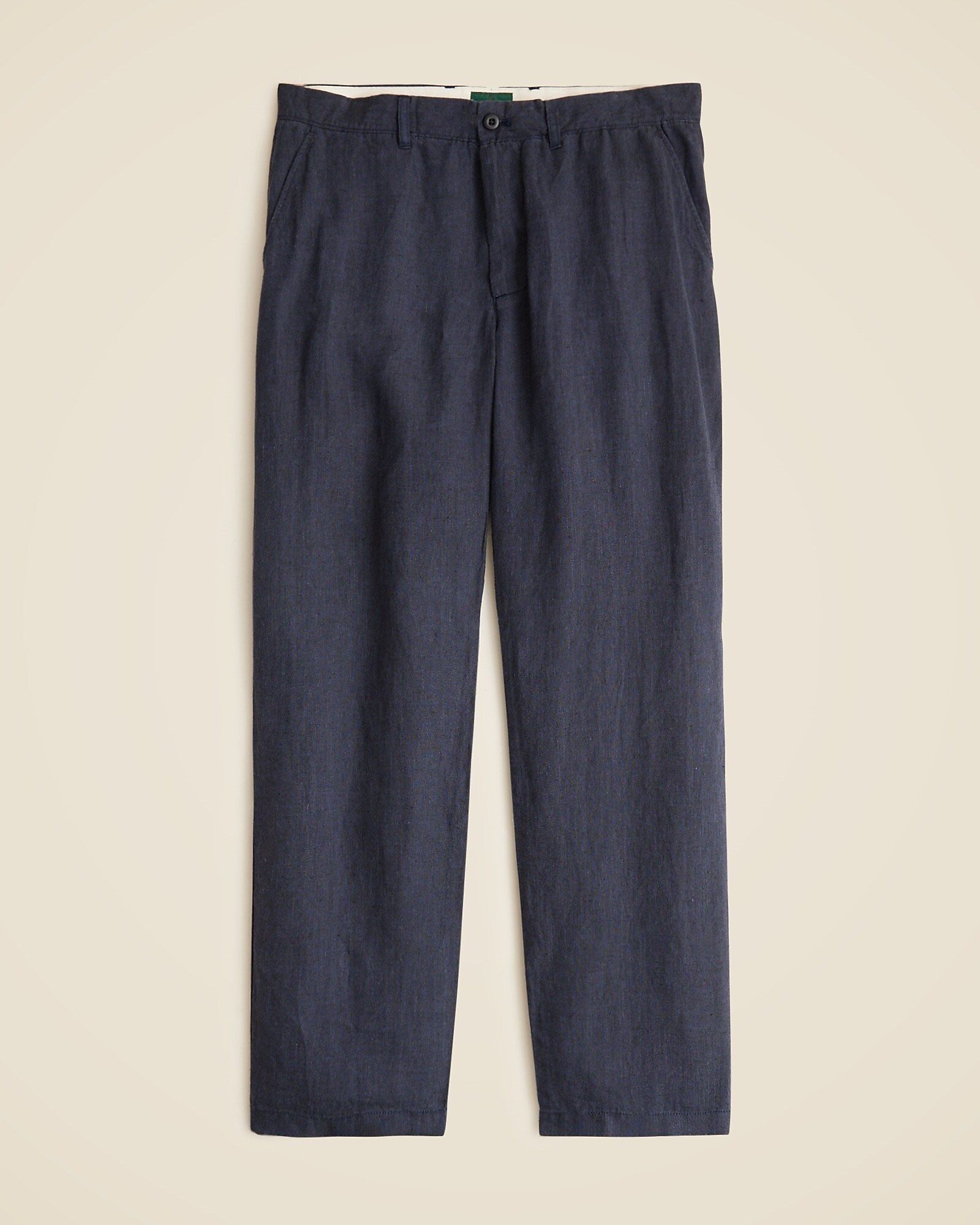 Classic-fit linen trouser