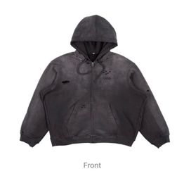 BTS Official Arirang Zip-Up Hoodie Charcoal