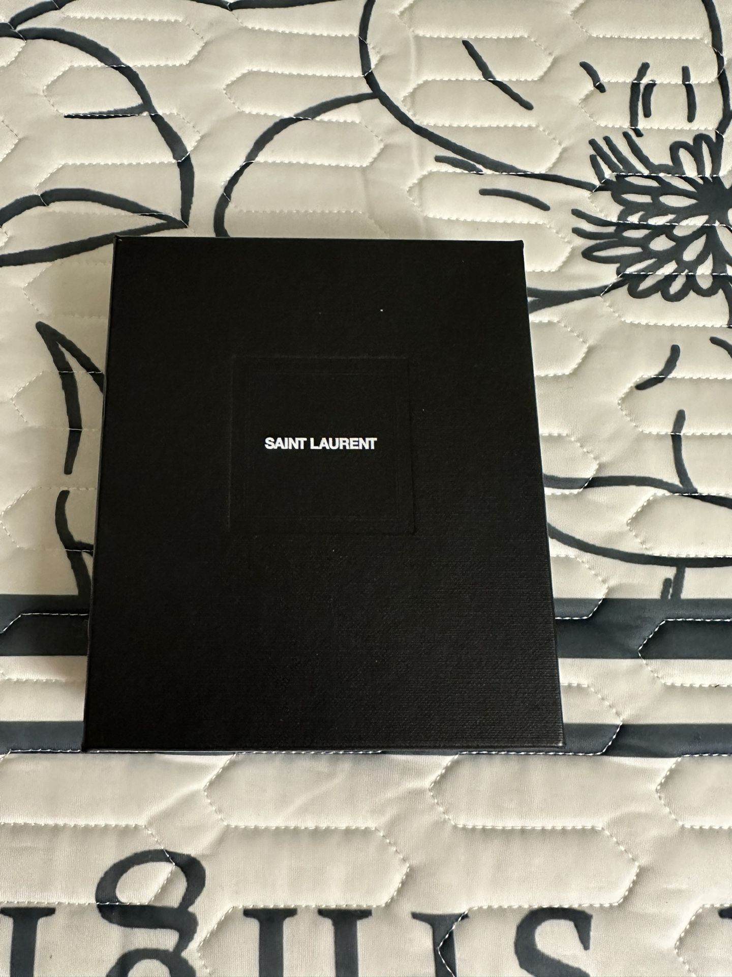 saint laurent Empty Box.See Pics For Size. For Small Wallets.