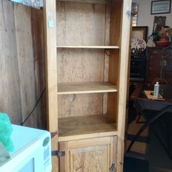 Two Matching Real Wood Bookshelves