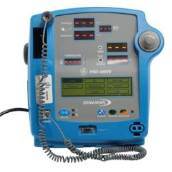 GE DINAMAP PRO 400 V2 Vital Signs Monitor, Model DP410M-EN (Item -001), NIBP/HR with Turbo Temp Port, Desktop Patient Monitor for Spot Checks