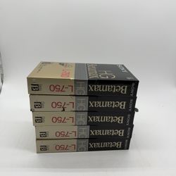 Sony Betamax HG L-750 Beta Tapes – Lot of 5