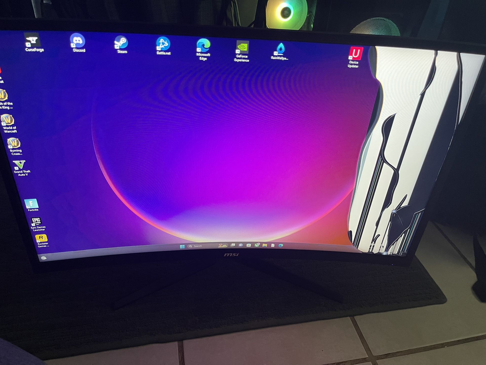 MSI 27inch Curved Monitor for Sale in Riverside, CA OfferUp