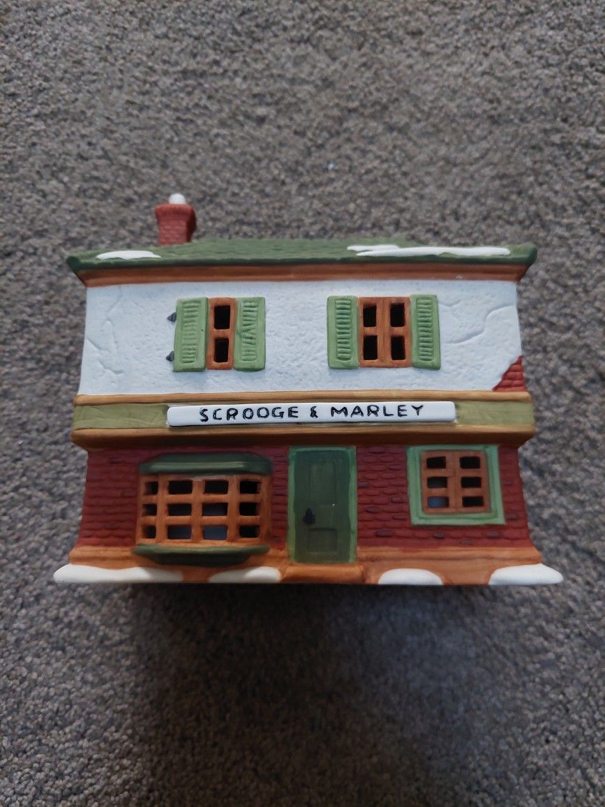 Dickens Village Series Department 56 Scrooge & Marley Counting House Christmas Carol Heritage Village Collection