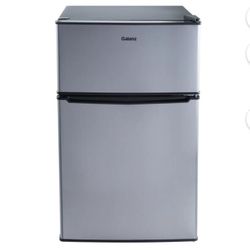 Galanz 3.1 Cu Ft Mini Fridge with Freezer – Stainless Steel, Energy Star, Two-Door Compact Refrigerator