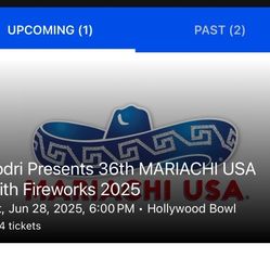 Rodri Mariachi Tickets For Sell This Saturday! 