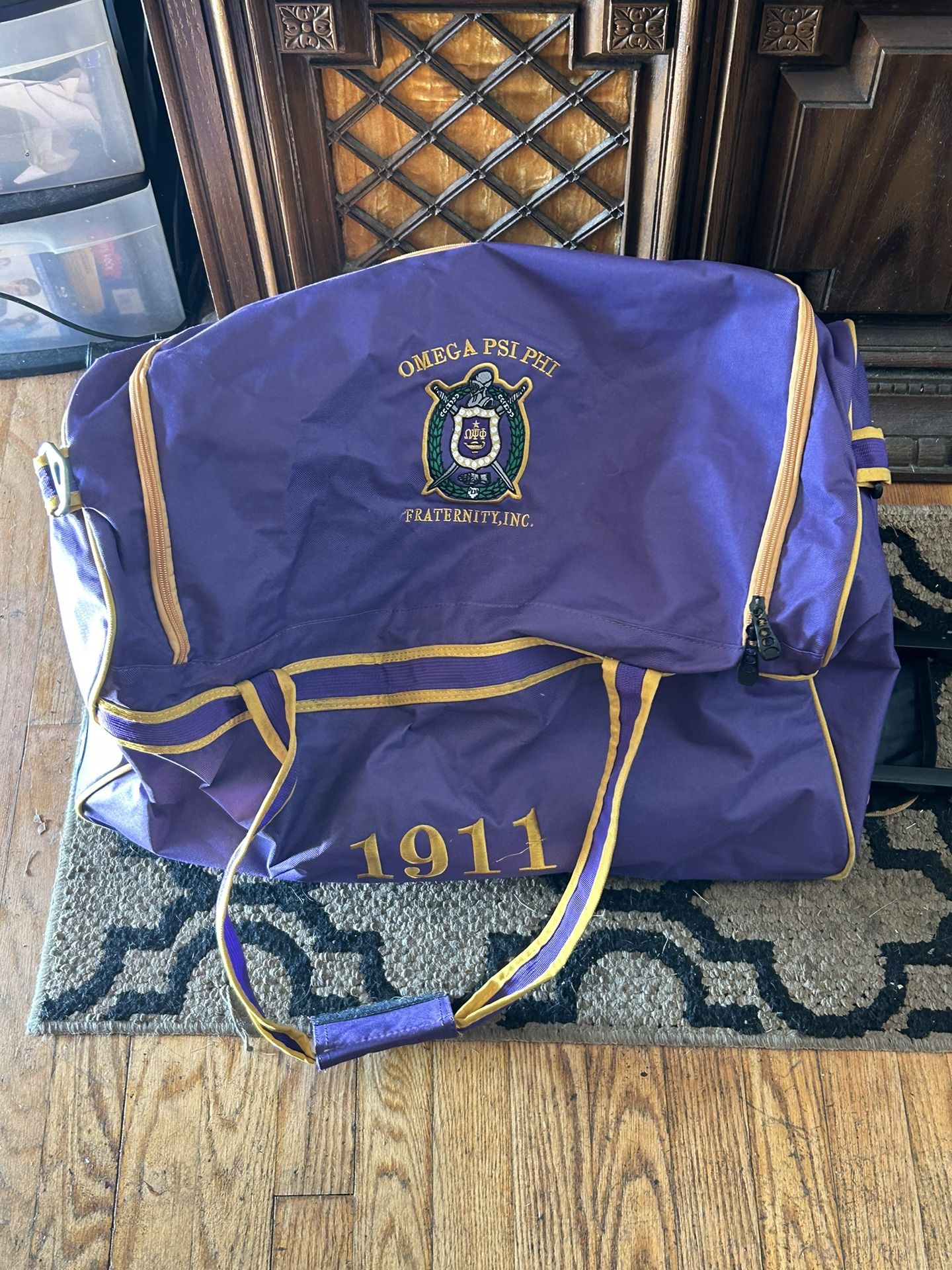 Omega Psi Phi duffel bag