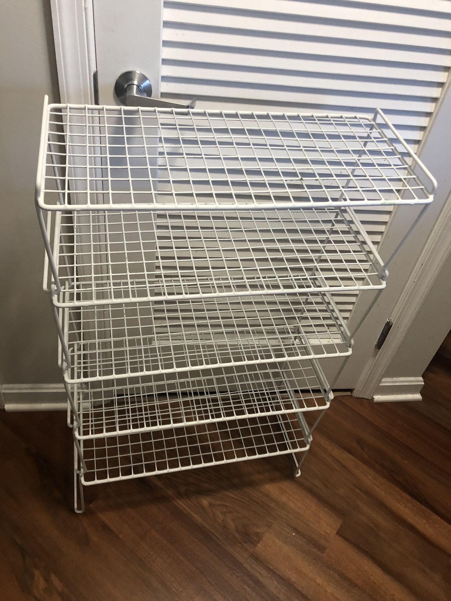 Mainstays 5 Tier Shelf Wire Shelving Unit Dish/ Shoe Rack