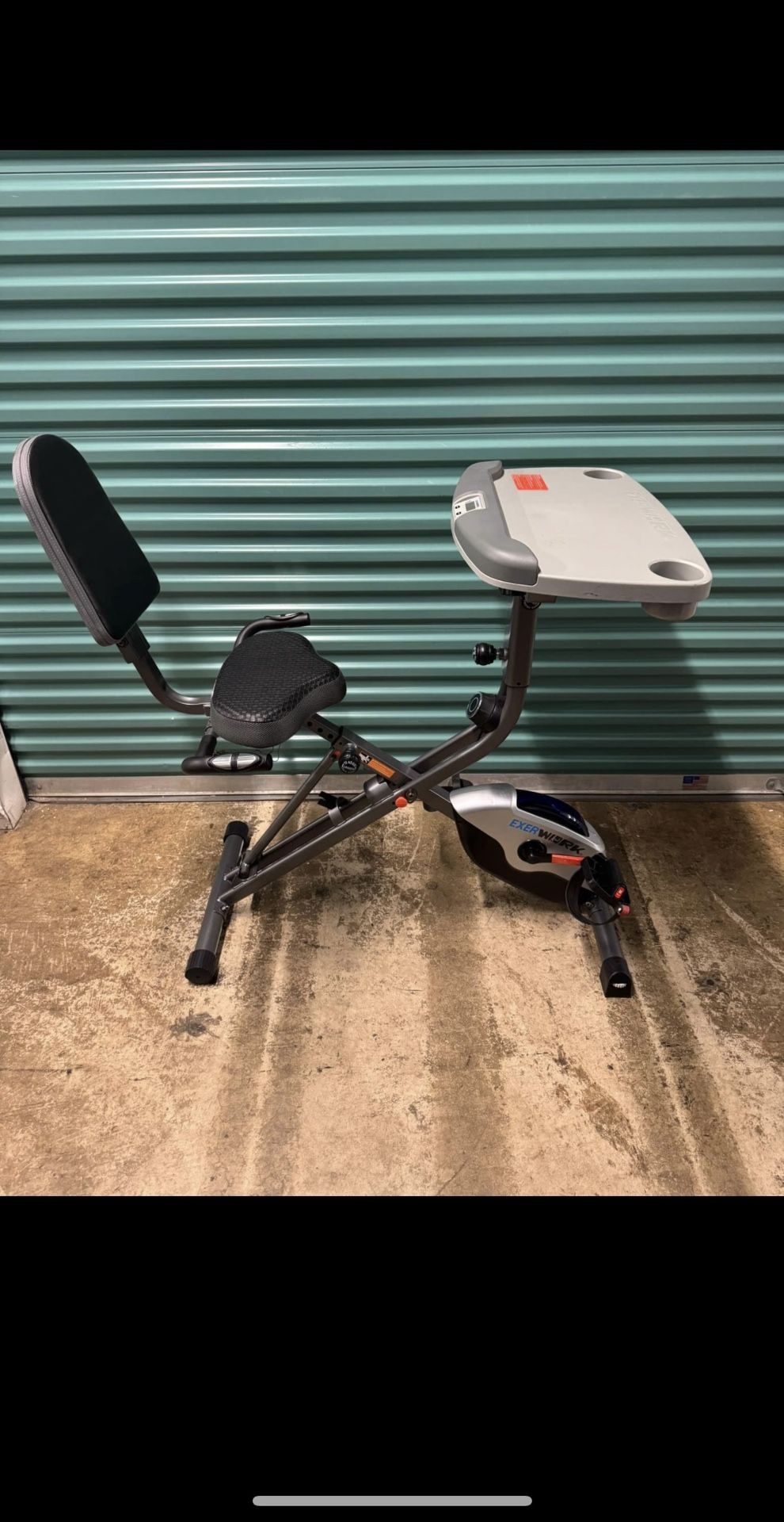 Exerpeutic ExerWorK Adjustable Folding Exercise DESK Bike
