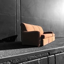 Lovely MCM Chocolate Colored Couch, Perfectly Imperfect And So Comfy ✨