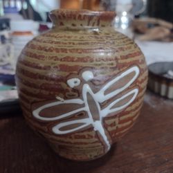 Small Japanese Dragonfly Pot