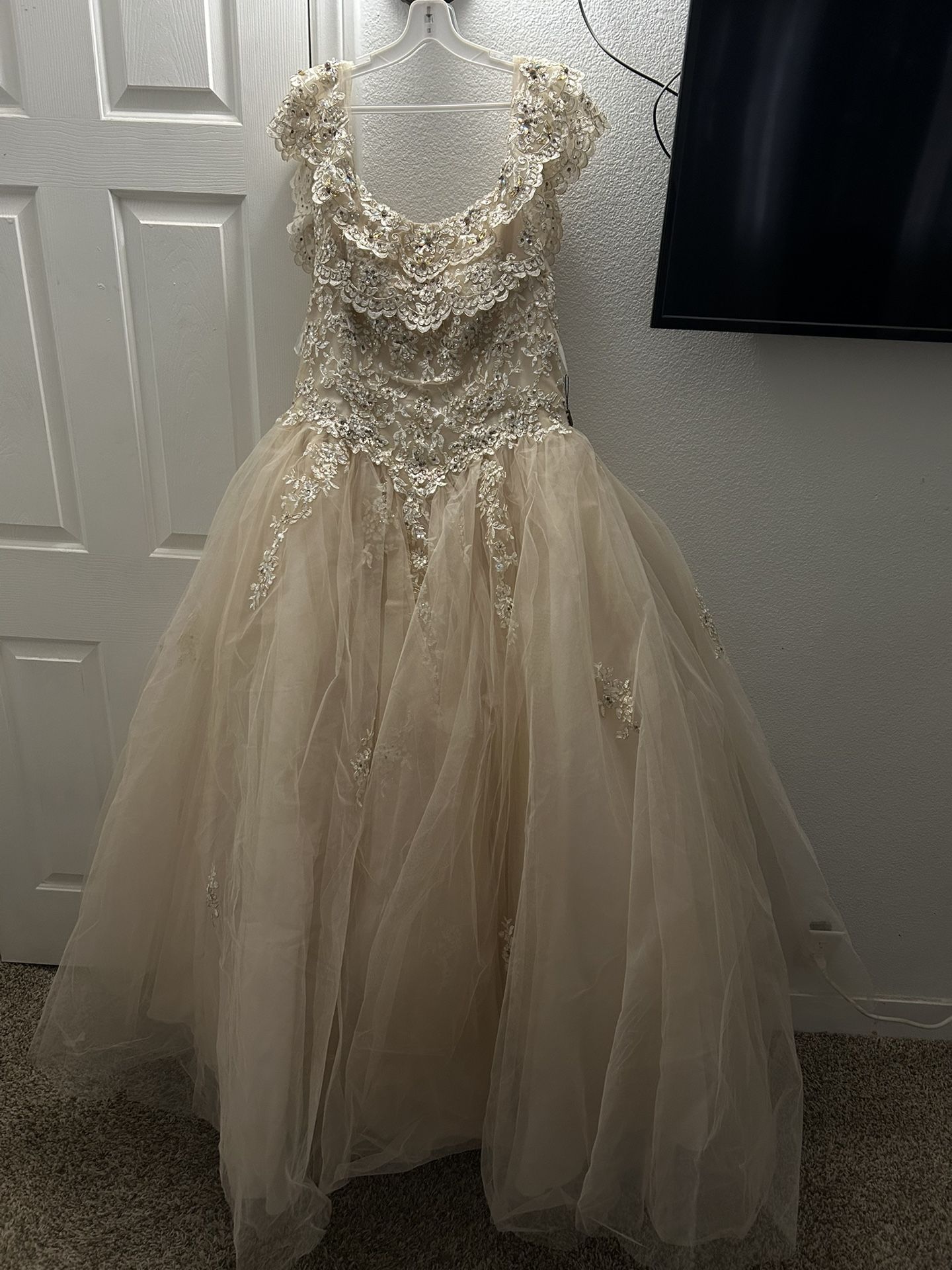 Champagne Quinceanera Dress
