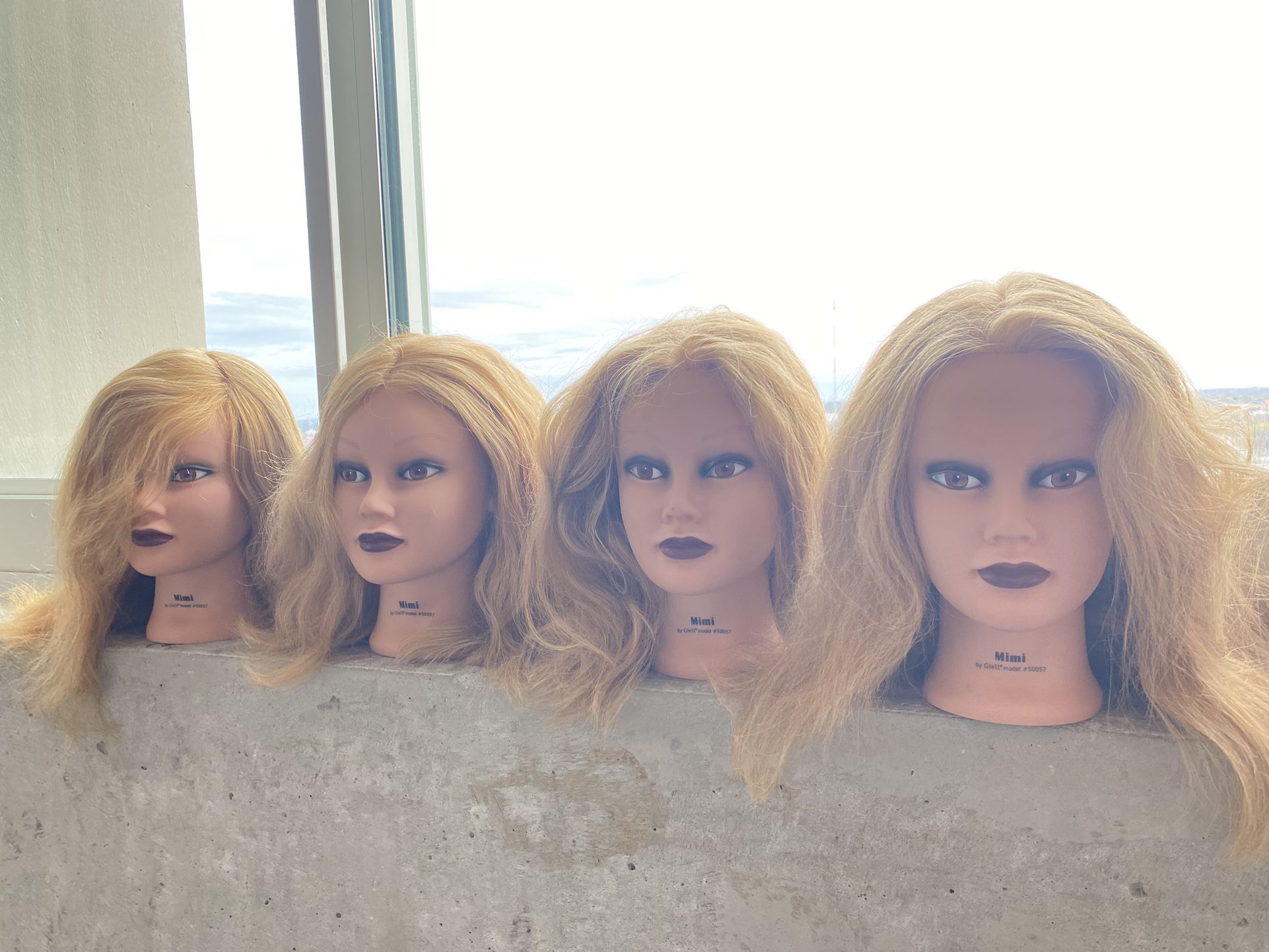 100% Human Hair Mannequin Head