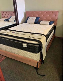 NEW FULL SIZE BED WITH PILLOWTOP MATTRESS AND FREE DELIVERY