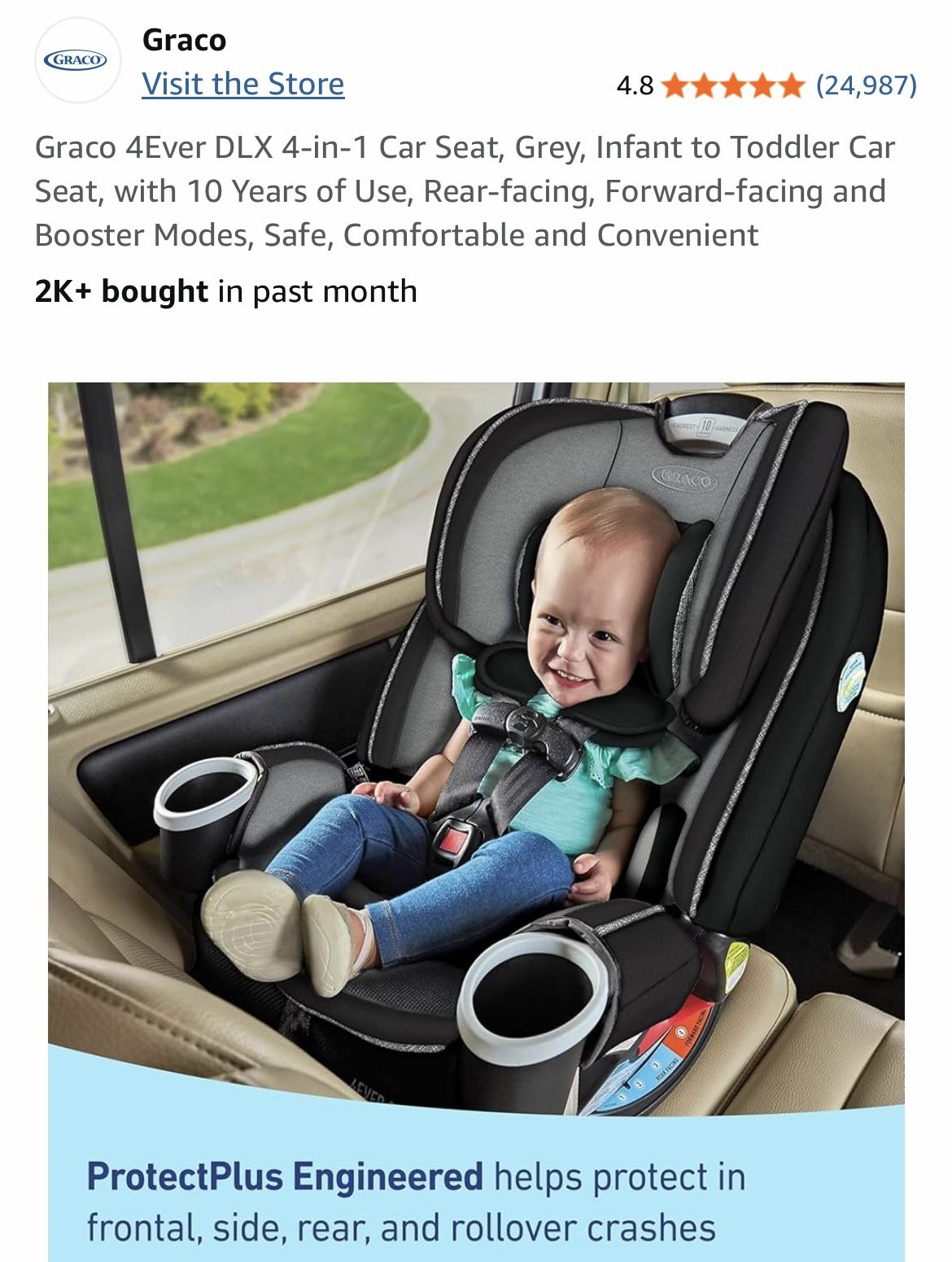 Graco 4Ever DLX 4-in-1 Car Seat 
