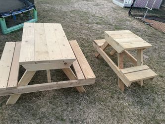 Wood Picnic Tables