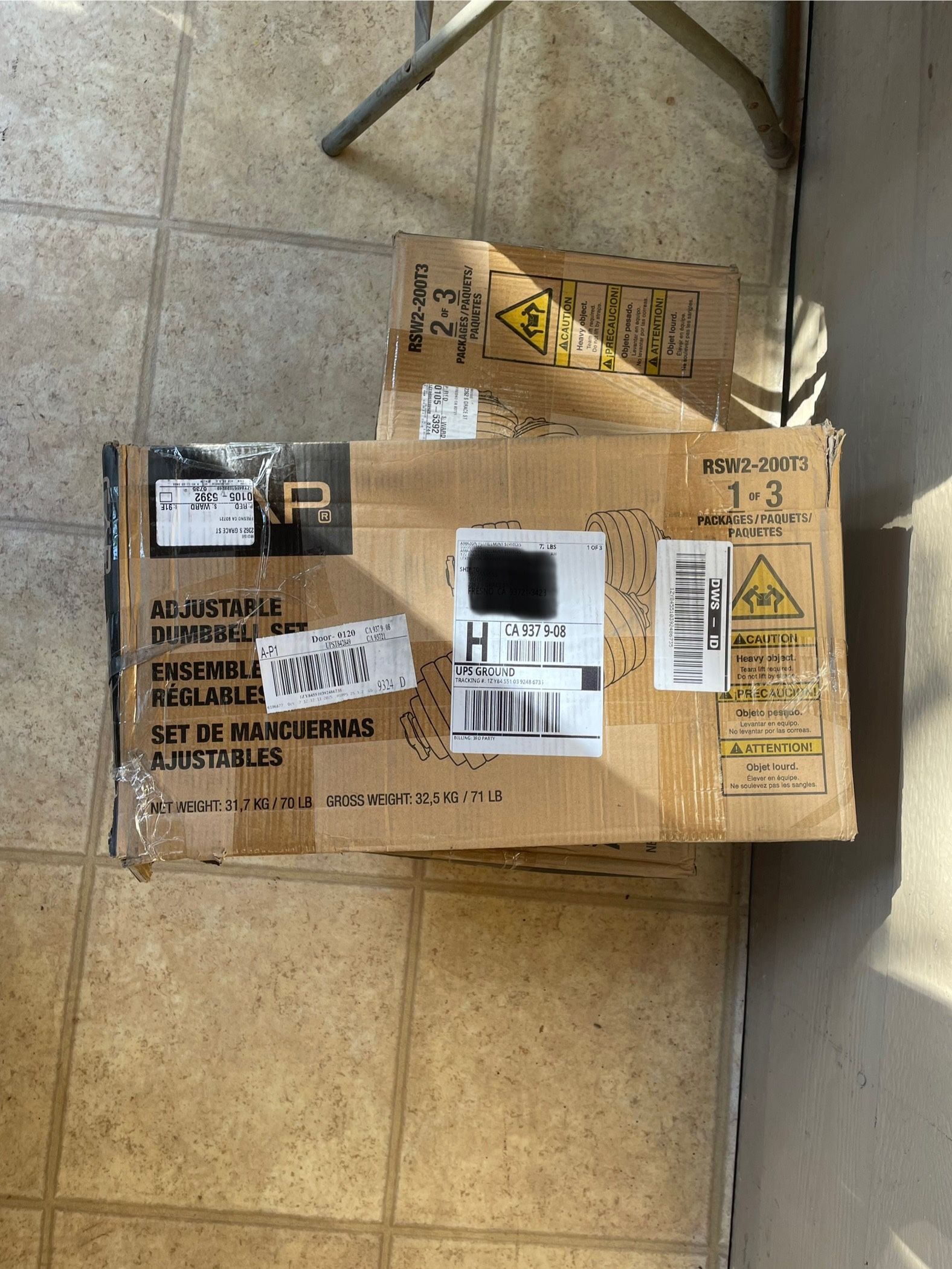 Cap 200lb Adjustable Dumbbell
