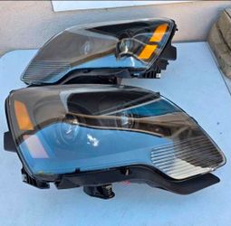 07-12 Gmc Acadia Projector Headlights Luces Focos Micas Faros Faroles Headlamps Focos
