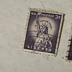 1960s 3¢ Liberty Stamp