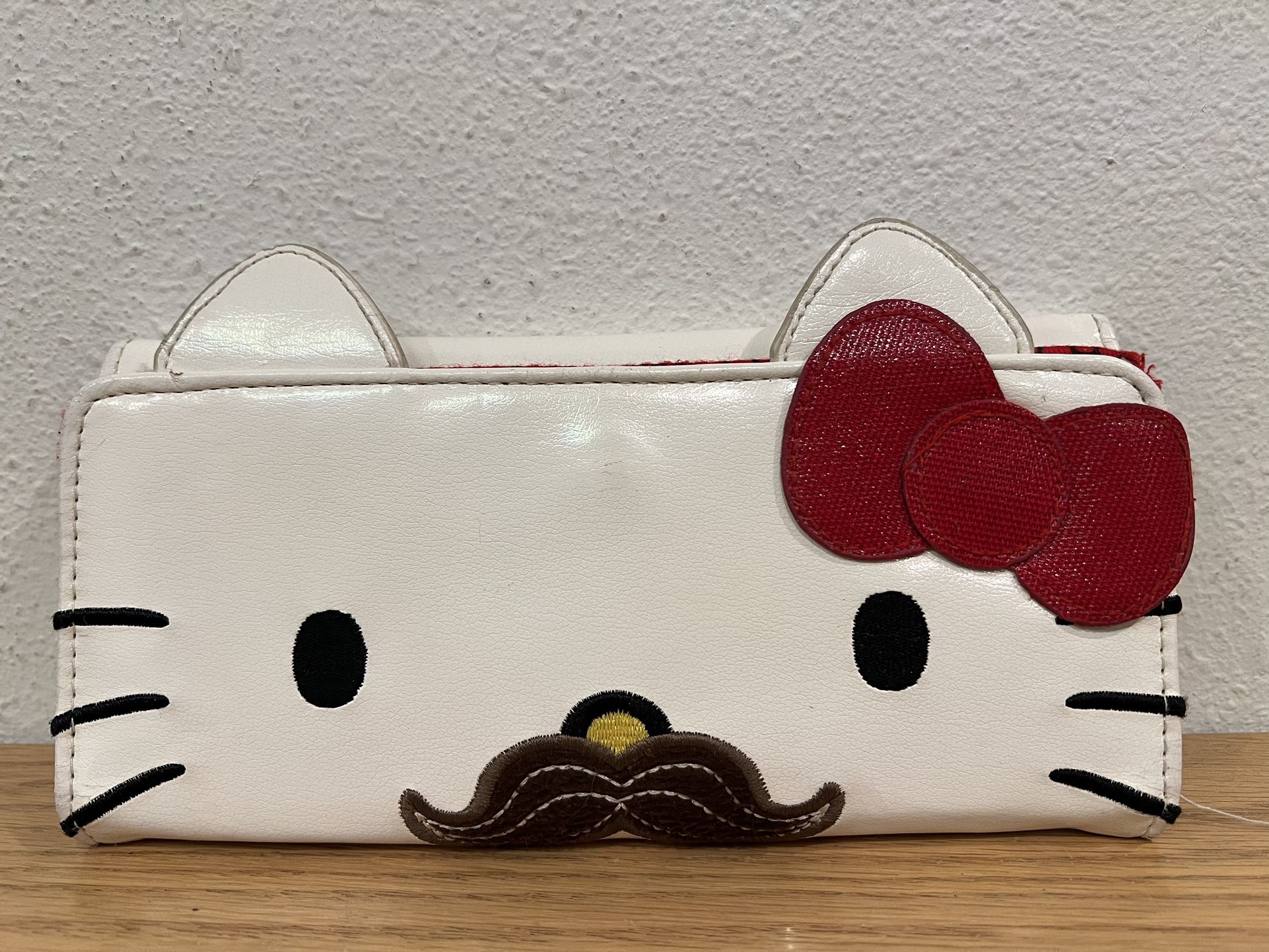 Hello Kitty Mustache Clutch Wallet