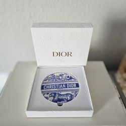 ​NIB Dior Limited Edition Blue Toile de Jouy Double Sided Mirror