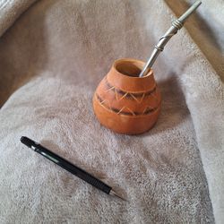 Mate Gourd With Bombilla