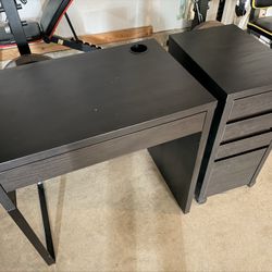 Desk And Drawer Set From IKEA 