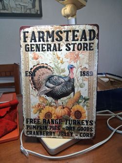 Vintage style "General Store" Thanks giving metal sign