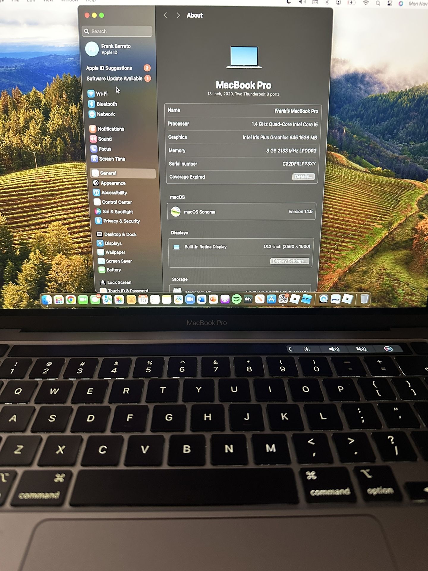 MacBook Pro 2020 13 Inch Like New Condition