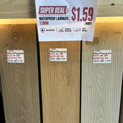 Waterproof Laminate and Vinyl Flooring - Multiple Styles