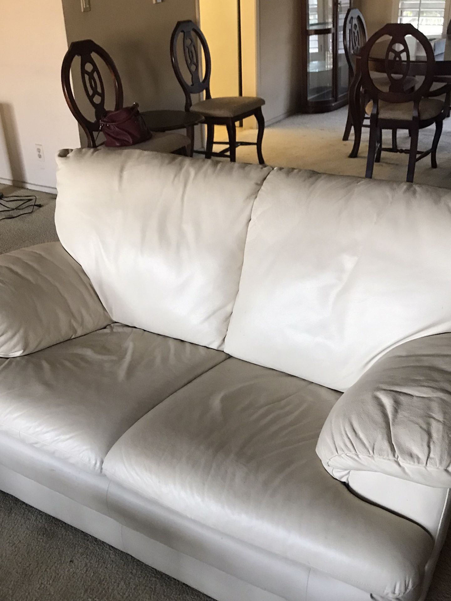 White Leather Couches and more