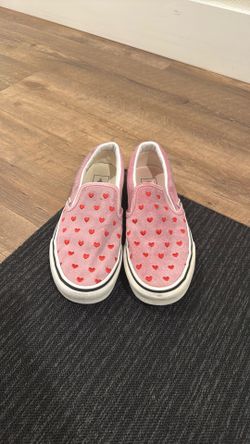 Vans Shoes Pink with red hearts Size 6 Women’s