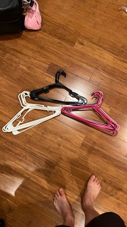 Plastic Clothes Hangers - Assortment Of 20