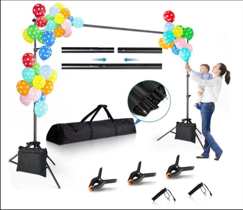 Backdrop Stand 8.5x10ft Adjustable Photo Studio Stand for Parties & Events !!!!