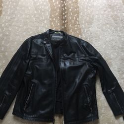 Kenneth Cole Leather Motorcycle Jacket