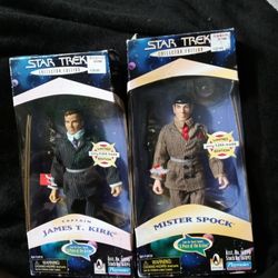 Vintage Star Truck Figures Of Captain Kirk And Mr Spock But From The Episode A Piece Of The Action From The Original Series