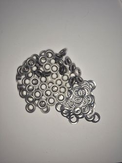 56 Sets 10mm Silver Metal Grommets Eyelets With Washers Leather Canvas