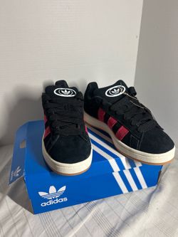 Adidas Campus 00s Black Red Gum Sole Men’s Size 8 Sneakers New With Box JH8059