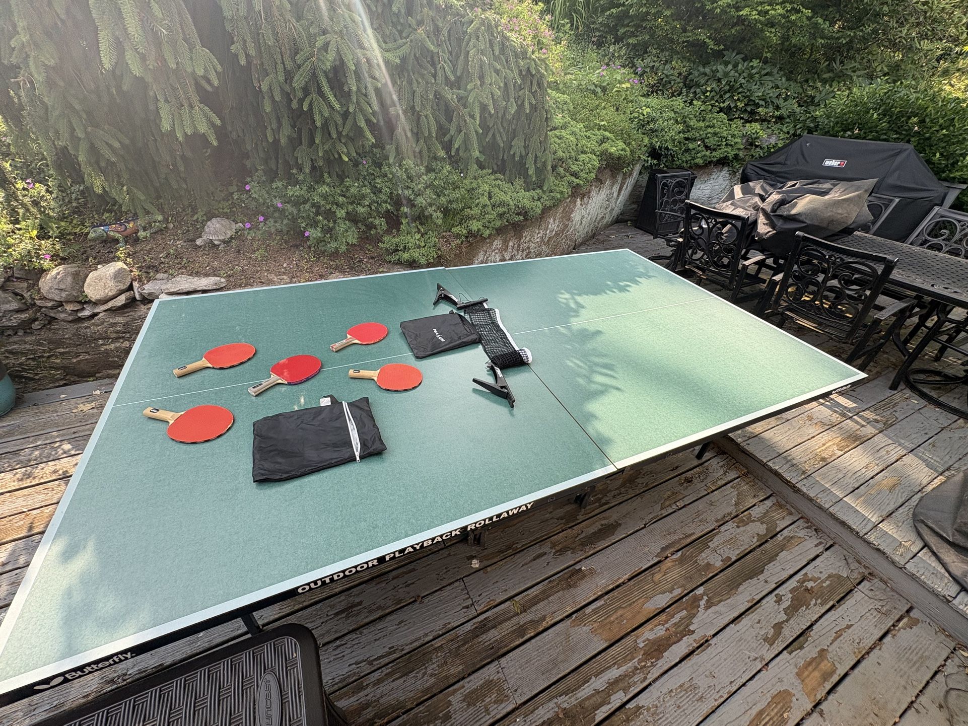 Butterfly Outdoor Playback Rollaway Ping Pong Table BEST OFFER