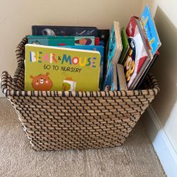Kids Books and Basket