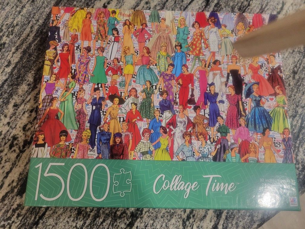 COLLAGE  TIME 1500PC JIGSAW PUZZLE MB