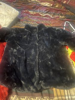 Black Fur Coat Size Medium $20