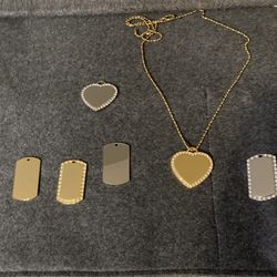 Gold Or Silver Heart Pendant 