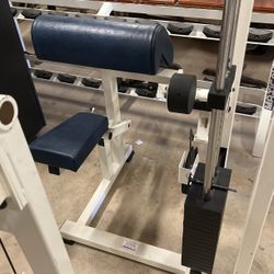 Bicep curl preacher machine
