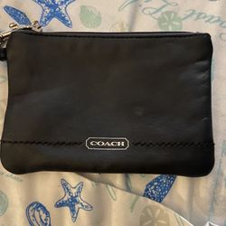 Coach Black Wristlet 