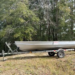 14 Aluminum Boat With Motor And Battery
